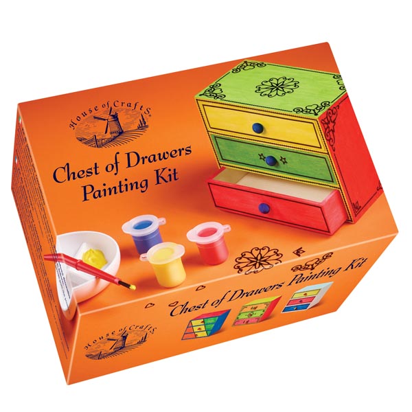 House of Crafts Chest of Drawers Painting Kit
