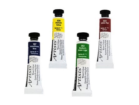 Daler Rowney Artists' Watercolour 5ml Series A and B