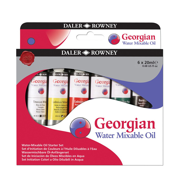 Daler Georgian Water Mixable Oil 6 x 20ml