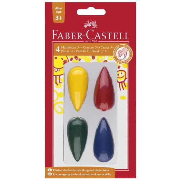 Faber Castell Bulb Grasp Crayons 4 Pack