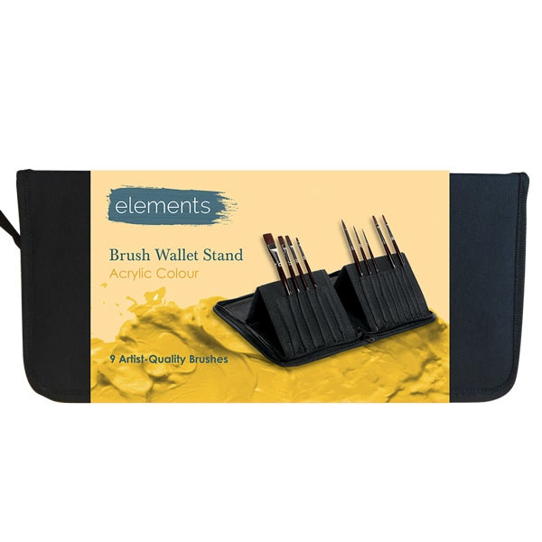elements Acrylic Brush Wallet Set