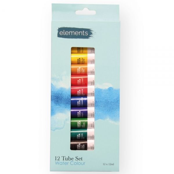 Elements Watercolour Tube Set 12 x 12ml