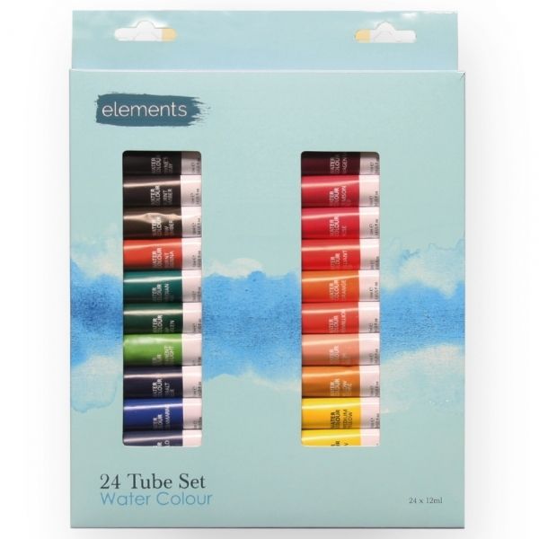 Elements Watercolour Tube Set 24 x 12ml