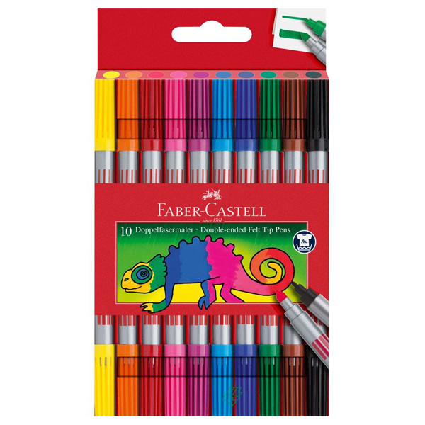 Faber Castell Double-Ended Felt Tip Pens 10pk