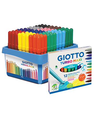 Giotto Turbo Color Felt Tip Pens Broad