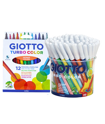 Giotto Turbo Color Felt Tip Pens Fine
