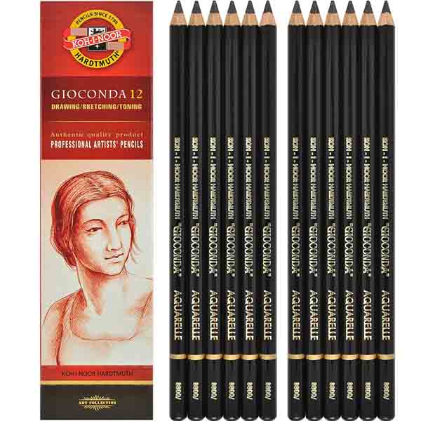 Koh-I-Noor Aquarelle Pencil 4B 12pk