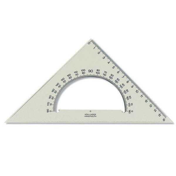 Set Square 45 degree with Protractor 