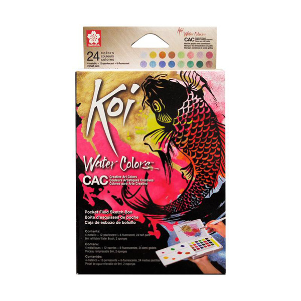 Koi Watercolours Field Box Set of 24
