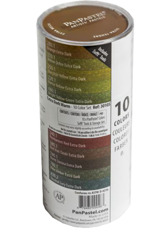 PanPastel - 10 Colour Set - Extra Dark Warm