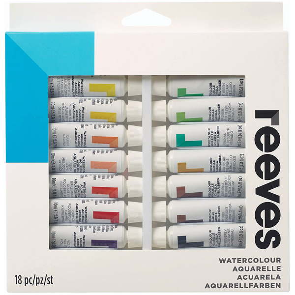 Reeves Watercolour Tube Set of 18