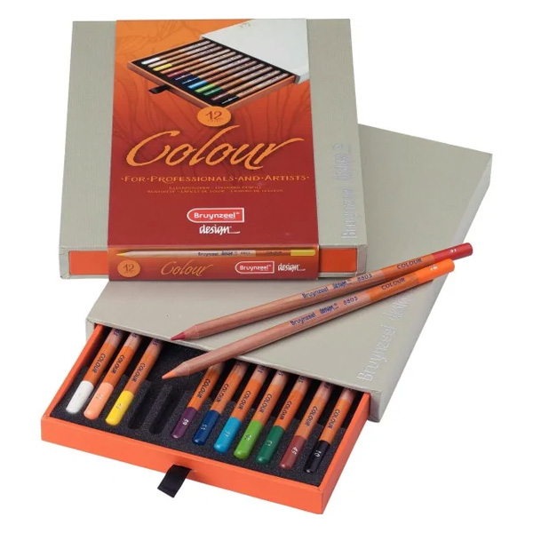 Bruynzeel Design Colour Pencils set of 12