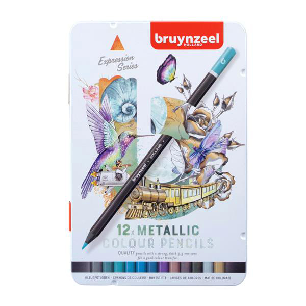 Bruynzeel Expression Metallic Colour Pencils 12pk