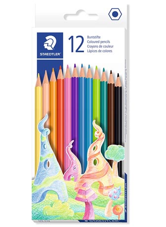 Staedtler Wood Free Colouring Pencils 12's