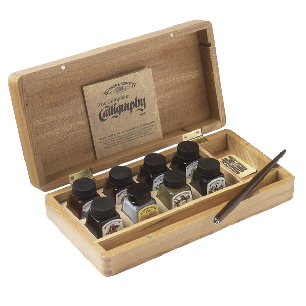 Winsor and Newton Calligraphy Wooden Box